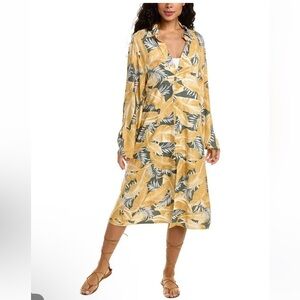 AK Anna Kay Miami Dress Women's Medium Tropical Floral Silky France Couture